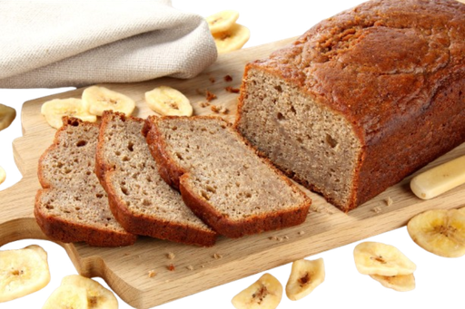 Torta de banano porción